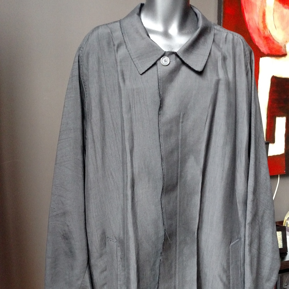 Pre-owned Lavin Men's Silk and Cotton Jacket Black